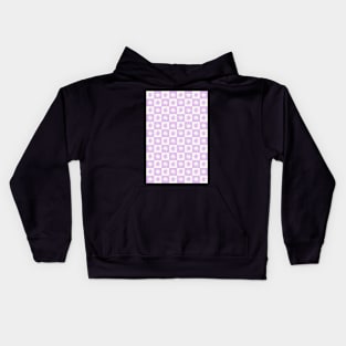 Lisa Says Gah Inspired Checkered Flower Trendy Lilac Kids Hoodie